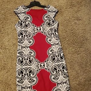 Black and white classic dress